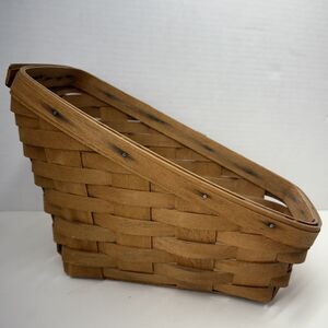 Vtg Longeberger Vegetable Fruit Sleigh Basket 1992  7”H  x 9”L x 6.5”W